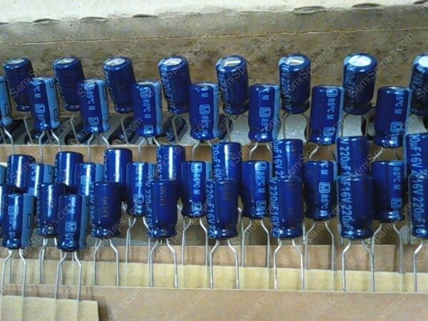 ECA-1CM221B | ALUMINUM ELECTROLYTIC CAPACITORS - RADIAL LEADED AL LYTIC CAP 85C RADIAL M SERIES