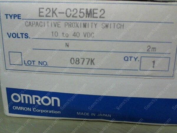 E2K-C25ME2 | CAPACITIVE PROXIMITY SWITCH, VOLTS 10 TO 40 VDC, E2K-C25ME2 - Image 3