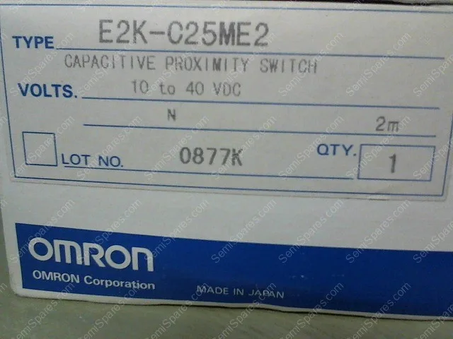 E2K-C25ME2 | CAPACITIVE PROXIMITY SWITCH, VOLTS 10 TO 40 VDC, E2K-C25ME2 - Image 3