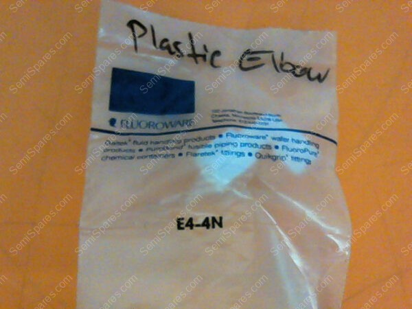 E4-4N | FLUOROWARE GALTEK E4-4N, 1/4 TUBE MALE NPT PFA ELBOW, NOS