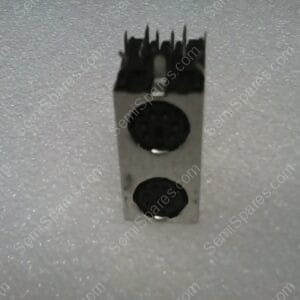 0-0084376-1 | MINI DIN BUCHSENSTECKER 6 POLIG, VERGOLDET