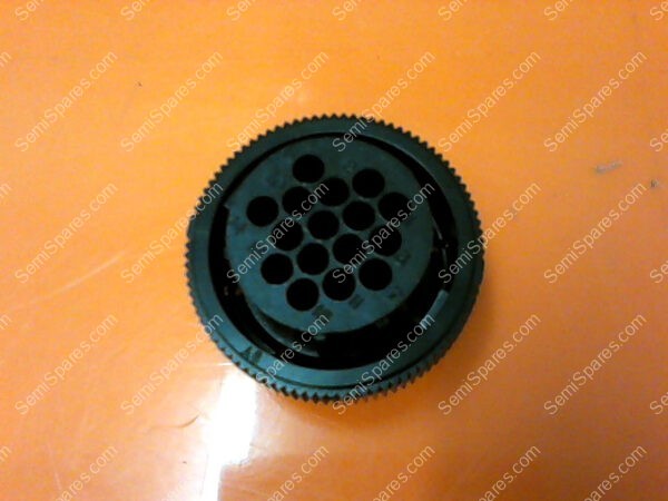 206037-1 | AMP CIRCULAR CONNECTOR, CPC SERIES 1, CABLE MOUNT PLUG 16 CONTACTS THREADED THERMOPLASTIC BODY 206037-1