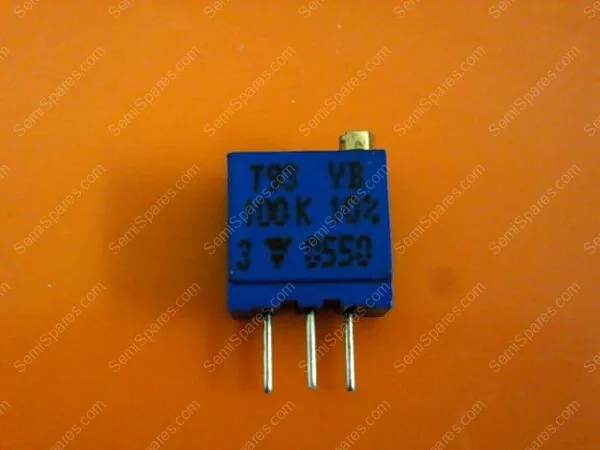 T93YB-25K | TRIMMER POTENTIOMETER, THROUGH HOLE, 25 KOHM, 23 TURNS, THROUGH HOLE, T93YB SERIES, 500 MW - Image 2