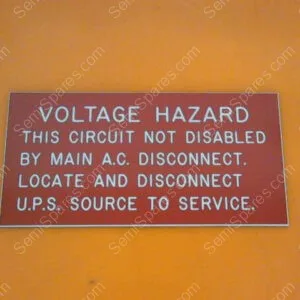 785-091697-001 | LABEL, UPS VOLTAGE HAZARD