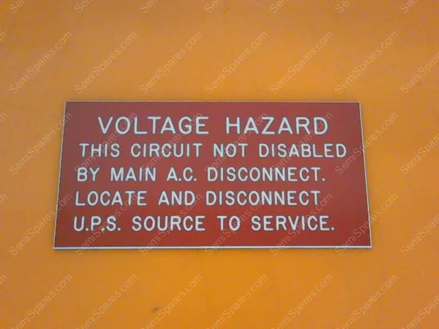 785-091697-001 | LABEL, UPS VOLTAGE HAZARD