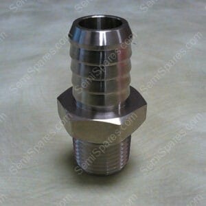 SS-8-HC-1-8 | CAJON SWAGELOK SS 1/2" NPT X 3/8" ID BARBED HOSE FITTING