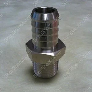 SS-8-HC-1-8 | CAJON SWAGELOK SS 1/2" NPT X 3/8" ID BARBED HOSE FITTING