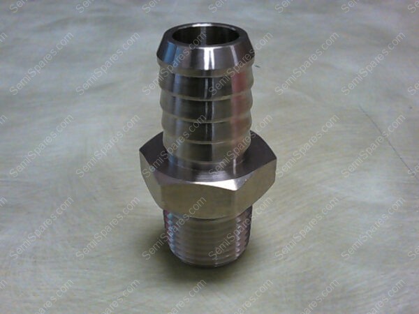 SS-8-HC-1-8 | CAJON SWAGELOK SS 1/2" NPT X 3/8" ID BARBED HOSE FITTING