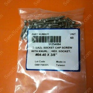 51254084 | SOCKET HEAD CAP SCREW WITH KHURT; HEX. SOCKET; #04-40 X 3/8" PN/51254084 (PACK OF 50)