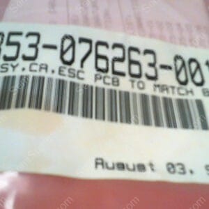 853-076263-001 | ASSY,CA,ESC PCB TO MATCH BOX