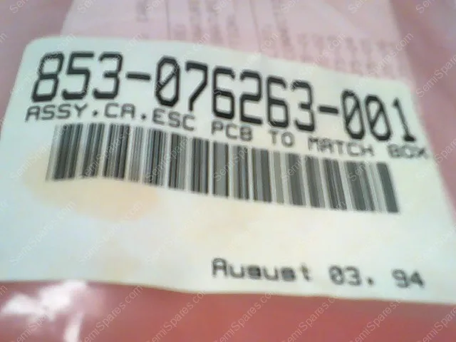 853-076263-001 | ASSY,CA,ESC PCB TO MATCH BOX
