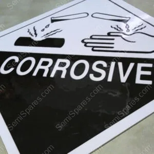 CORROSIVE SIGN | CORROSIVE HAZARD SYMBOL WARNING SIGN