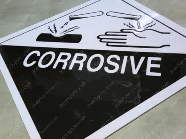 CORROSIVE SIGN | CORROSIVE HAZARD SYMBOL WARNING SIGN
