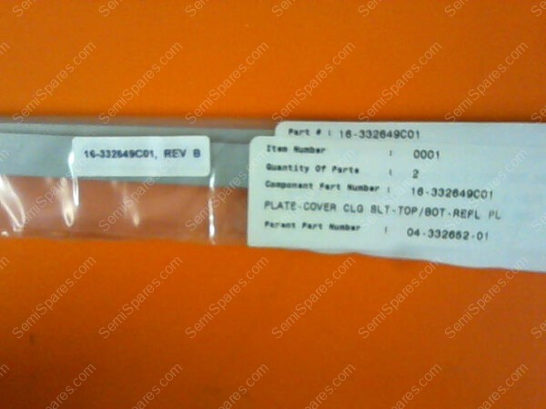16-332649C01 | PLATE-COVER,CLG,SLT-TOP/BOT-REFL,PL