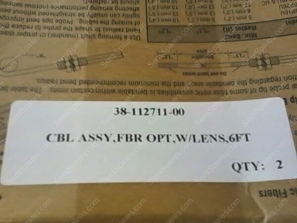 38-112711-00 | CABLE ASSY. FBR OPT, W/LENS, 6FT - Image 2