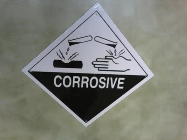 CORROSIVE SIGN | CORROSIVE HAZARD SYMBOL WARNING SIGN - Image 2