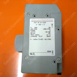 PDF-B-24-630-E-1B2-C | P1 UNSWITCHED NUETRAL FL. AMP 30 VOLTAGE 208/240 PHASE 3 HERTS 50/60 DELAY 24 TRIP AMPS 37.5 LEAKAGE TRIP 30MA