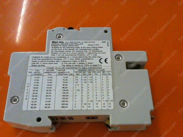 34-339445-00 | MANUAL MOTOR CONTROLLER D 30 A, 277V AC, 10KA - Image 2