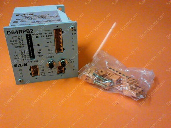 D64RPB2 | GROUND FAULT RELAY 10 MA - 6.4 AMP RANGE 24-250V AC/DC CONTROL VOLTAGE - Image 2