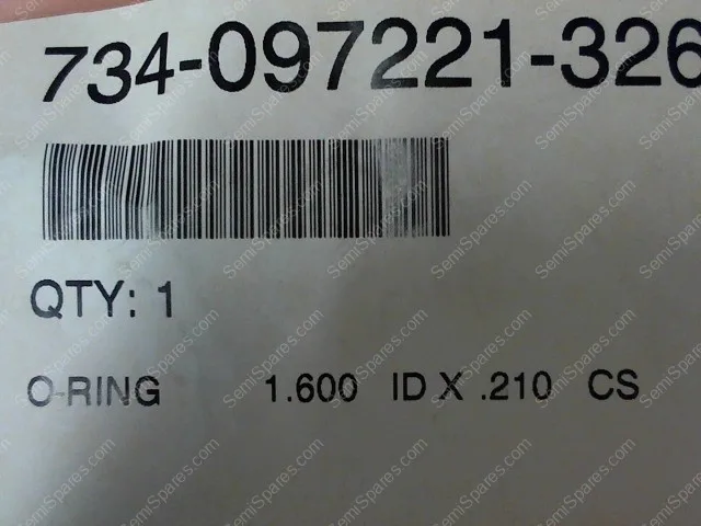 734-097221-326 | O-RING,210 DIA,C/S FSI