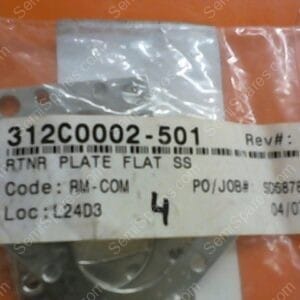 RR-0610-00 | RETAINER,PLATE FLAT,SS,P/N 312C0002-501