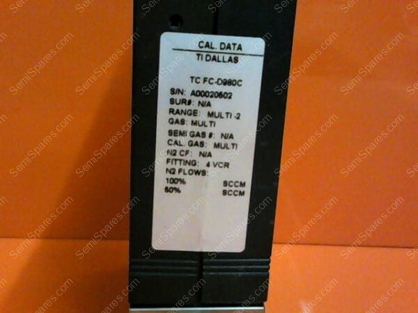 FC-D980C | AERA MASS FLOW FC-D980C S/N A00020602 - Image 4