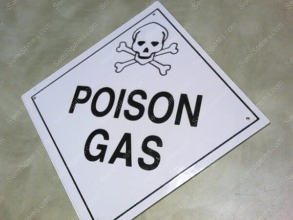 POISON GAS | D.O.T POISON GAS PLACARD