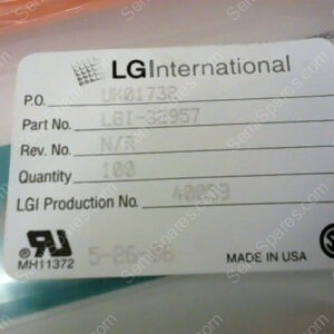 LGI-32957 | LG INTERNATIONAL P/N LGI-32957 METROLOGY STANDARD WAFERS LABEL (PACKAGE OF 100)