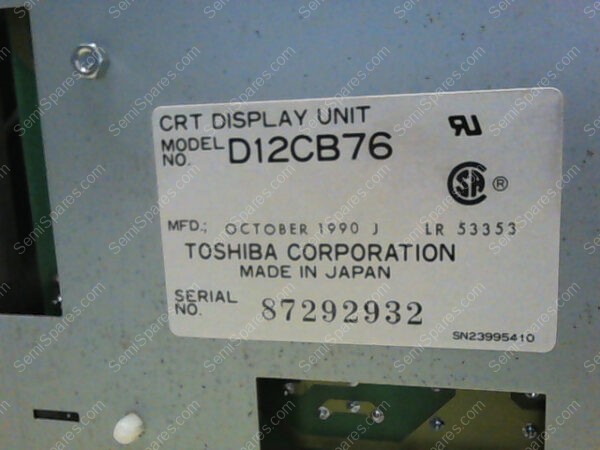 VT12A-C1 | VT12A-C1 LCD MONITOR FOR TOSHIBA CRT