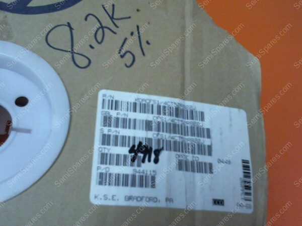 CFSI/ 4CT52R822J | RESISTOR,5% AXIAL,1/4W, 8.2K OHM (4918 PCS) - Image 2