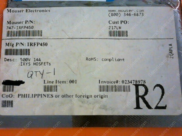 IRFP450 | 500V 14A IXYS MOSFETS - Image 4
