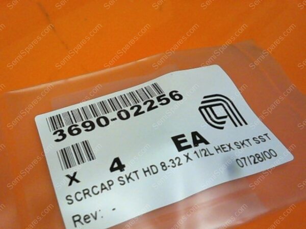 3690-02256 | SCRCAP SKT HD 8-32 X 1/2L HEX SKT SST - Image 2