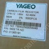 560ETR-ND | CARBON FILM RESISTOR CFR-12 1/6W 52.4MM 560R 5% (5000PCS