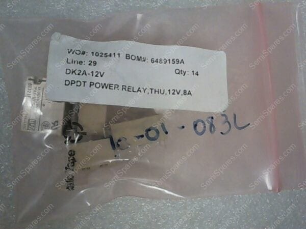 DK2A-12V | DPDT POWER RELAY, THU, 12V, 8A, BOM#: 6489159A - Image 3