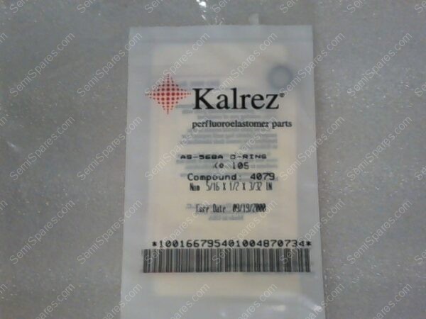 A5-568A | O-RING, ID, .299, CSD, .103 KALREZ, 4079, 75DURO, BLK