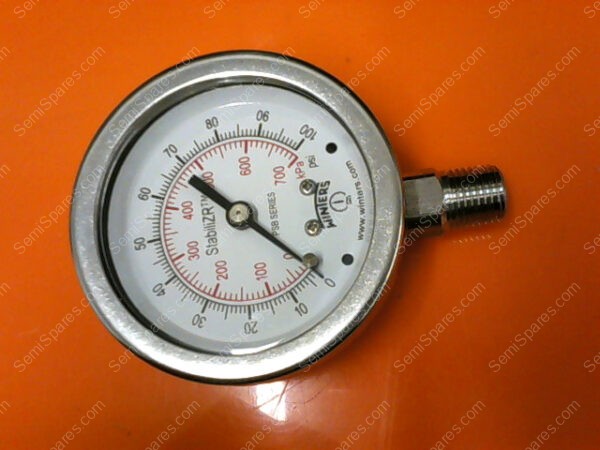 GA-2460-00 | WINTERS GAUGE,STAINLESS W'/DAMPNER,P824Z,2.5"
