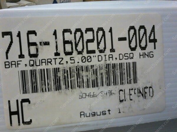 716-160201-004 | BAF,QUARTZ,5.00"DIA,DSQ HNG - Image 3