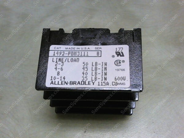 1492-PDM3111 | ALLEN BRADLEY 1492-PDM3111 POWER DISTRIBUTION BLOCK, 3 POLE ALUMINUM, 115AMPS - Image 2