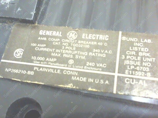 CB-0590-00 | CIRCUIT BREAKER,P/N TQD32100X2 - Image 2