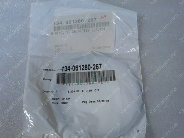 734-061280-267 | O-RING, VITON, SERIES 2, B.234