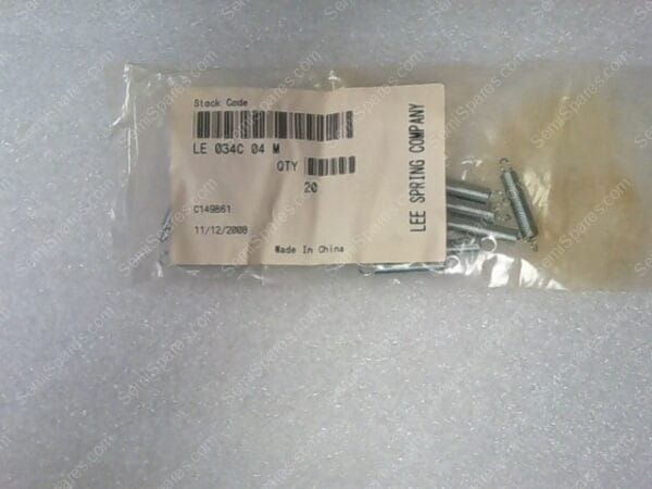 LE 034C 04 M | LEE SPRING, MODEL: LE 034C 04 M, HEAT TREATED EXTENTION SPRINGS CONDITION (C149861) - Image 3
