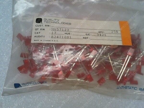 MV57123 | LED RED DIFF RECT 2MMX5MM T/H