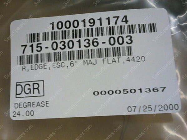 715-030136-003 | R,EDGE,ESC,6" MAJ FLAT,4420 - Image 2