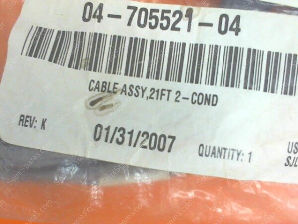 CA-0450-00 | CABLE,ASSY,21,P/N04-705521-04,329 - Image 2