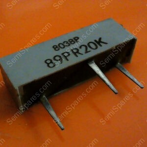 89PR20K | BI 8103P-89PR20K 20K OHM 3/4" TRIMMING POTENTIOMETER CERMET 5 PIECEES MBH015B