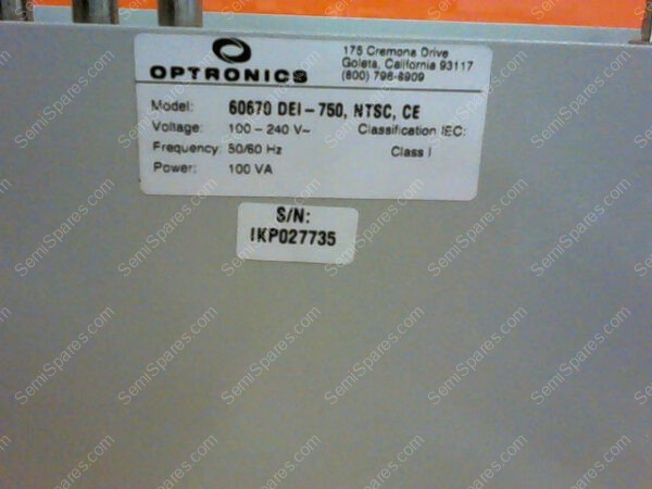 60670 DEI-750 | OPTRONICS 60670 DEI-750 CE MICROSCOPE VIDEO CAMERA CONTROLLER SYSTEM - Image 4
