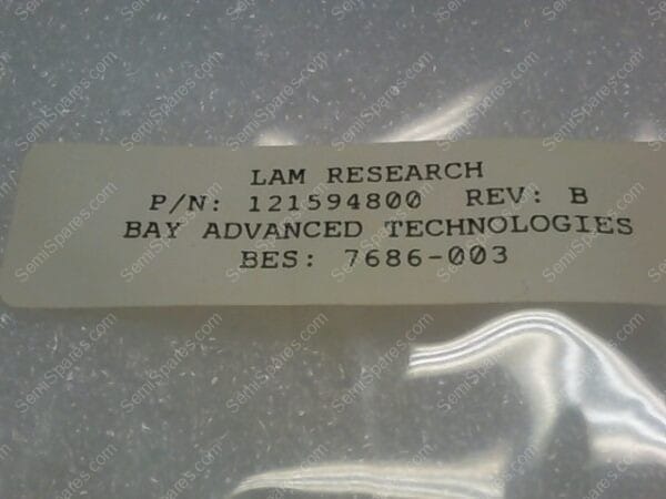 212594800 | LAM RESEARCH P/N 121594800 REV.B BES: 7686-003 - Image 3