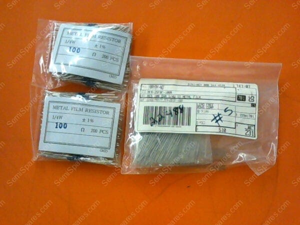 100XBK-ND | RES 100 OHM 1/4W 1% METAL FILM