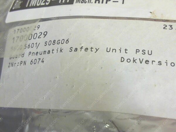 TM-4010-00 | CONTROLLER,17000029,PSU PNEUMATIC SAFETY