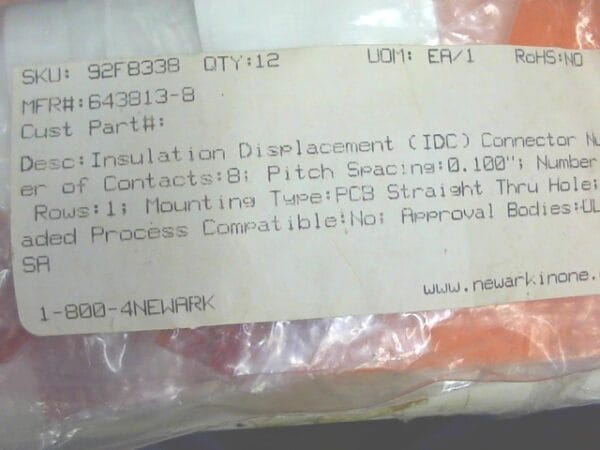 CF-7430-00 | 8 PIN CABLE TO BOARD CONN, - Image 3